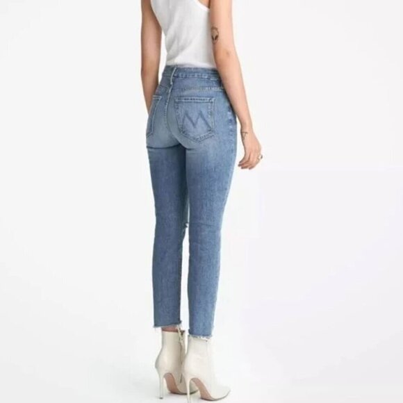 Mother The Looker Ankle Step Fray Exposed Secret Sister Jeans Size 23 - Picture 3 of 12